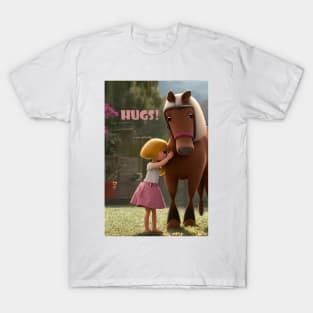 Everyone likes a hug - So Give a Big Horse Hug! T-Shirt